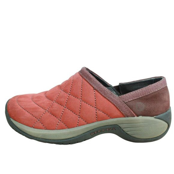 Merrell Encore Quilt Madder Clogs Size 6.5  Red Round Toe Slip-On Shoes J66574 - Picture 1 of 9